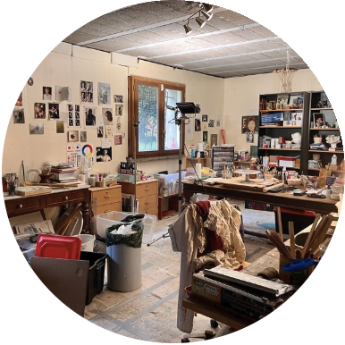 L’atelier de peinture et de céramique de Véronique Lépinoy