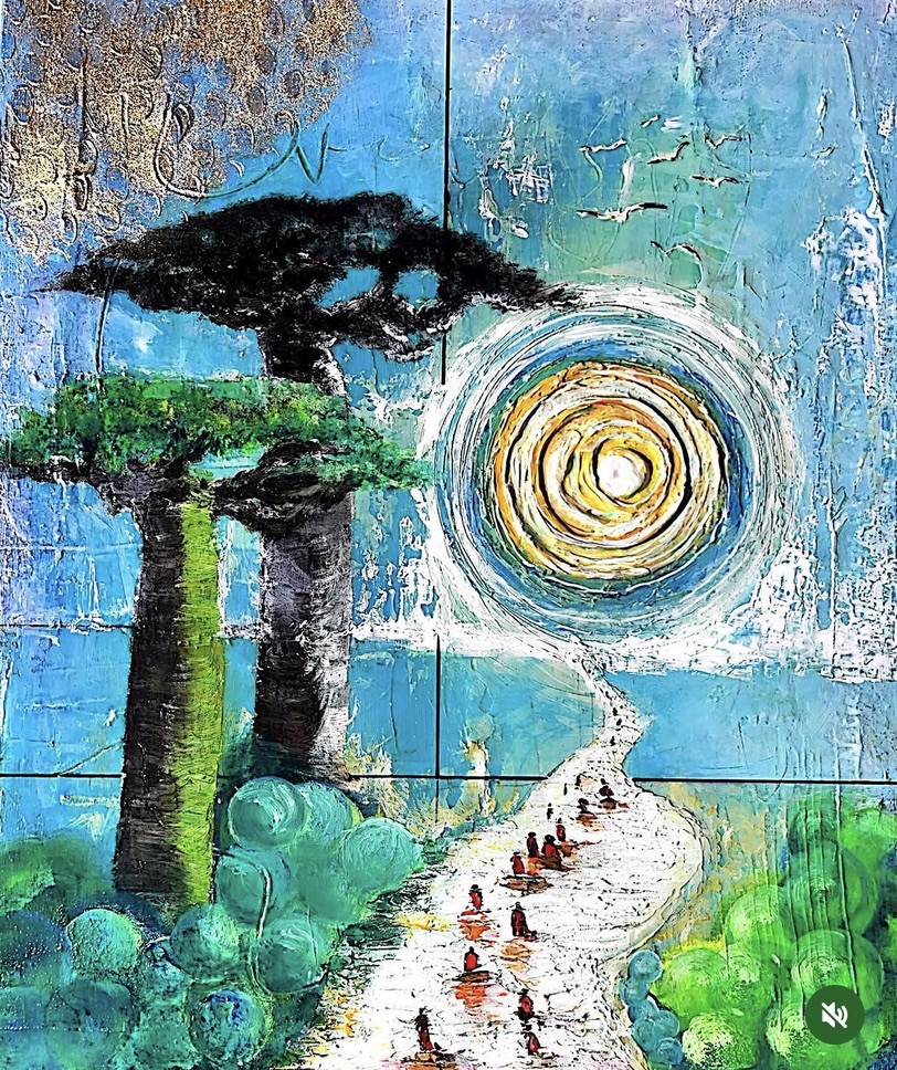 Œuvre de parcours pictural