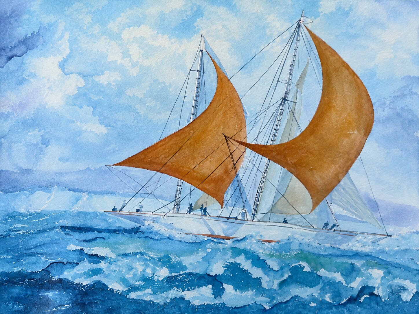 Force 5, aquarelle