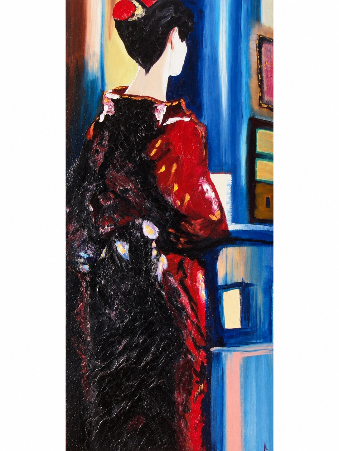 La Geisha, huile sur toile